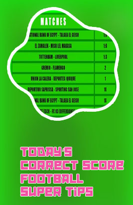 Correct score tips daily for today